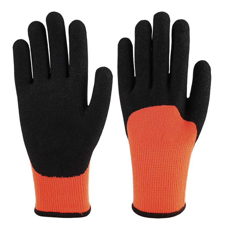 10 Gauge Terry Nitrile 3/4 dyppet mat orange røde handsker