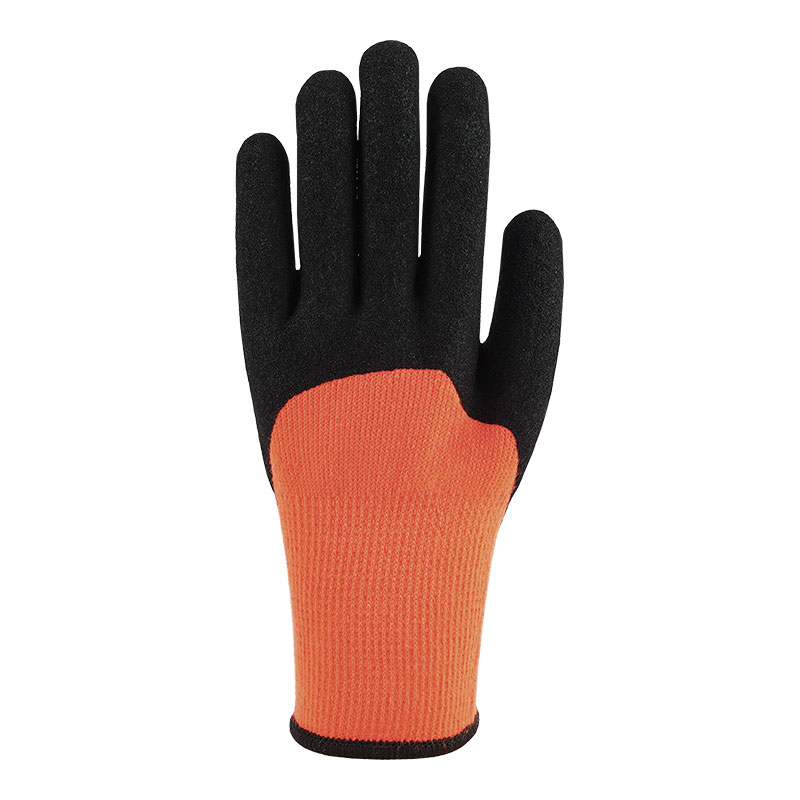 10 Gauge Terry Nitrile 3/4 dyppet mat orange røde handsker